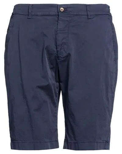 Berwich Man Shorts & Bermuda Shorts Navy Size 38 Cotton, Elastane