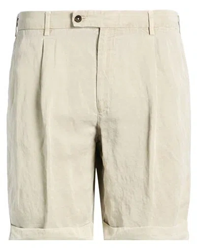 Berwich Man Shorts & Bermuda Shorts Sand Size 30 Lyocell, Linen In Neutral