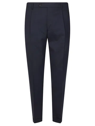Berwich Men's Relaxed Fit Trousers In Blue