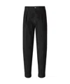 Berwich Wool Cargo Trousers In Black