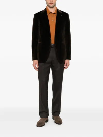 Berwich Negroni Pleated Trousers In Black