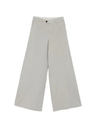 Berwich Nina Wide-leg Trousers In Gray