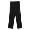 Berwich Pleated Straight-leg Trousers In Black
