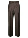 Berwich Tailored Trousers Featuring Pleated Design In Brown