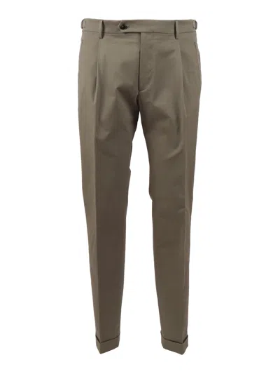 Berwich Pantalone Retrolong Verde In Green