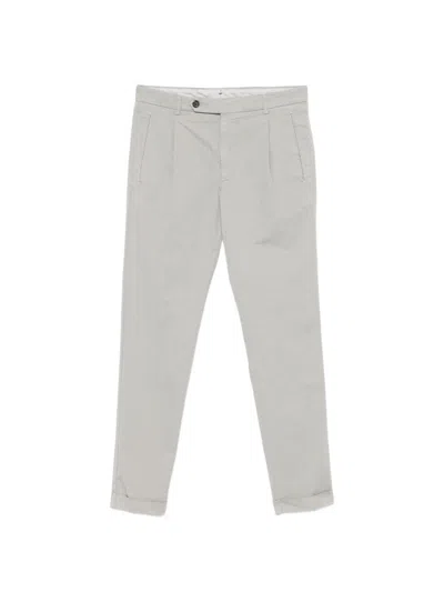 Berwich Pantaloni Retro-gd In Cotone Grigio  In White
