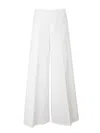 Berwich Nina Stretch Cotton Blend Pants In White