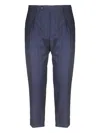 Berwich Pinstripe Tailored Trousers In Blue