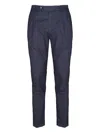 Berwich Pleat-detail Trousers In Blue