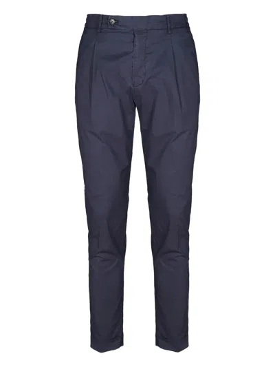Berwich Pleat-detail Trousers In Blue