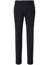 Berwich Virgin Wool Pants With Check Motif In Blue