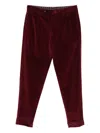 Berwich Pleated Corduroy Trousers In Brown