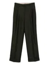 Berwich Pleated Pocket Trousers In Green