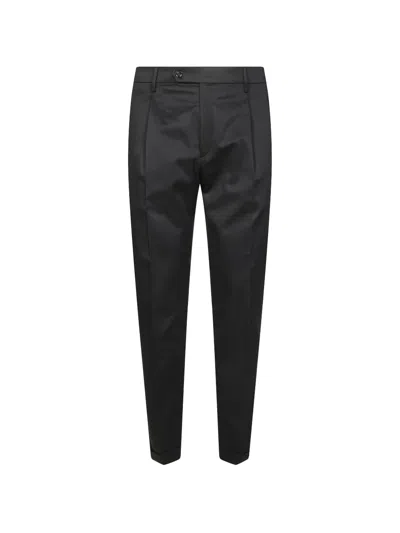 Berwich Pleated Pressed-crease Trousers In Black