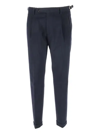 Berwich Tailored Trousers With Tapered Leg In Blue