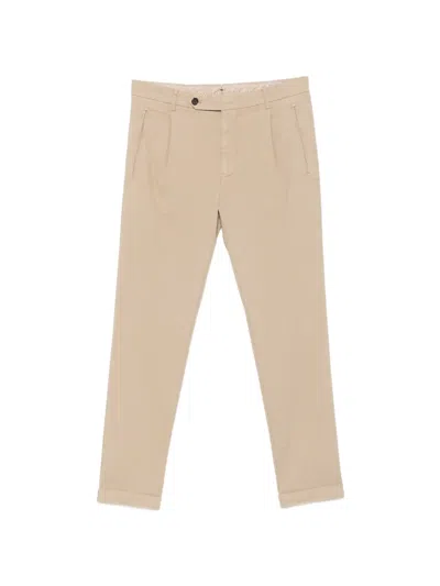 Berwich Pleated Straight-leg Trousers In Neutral