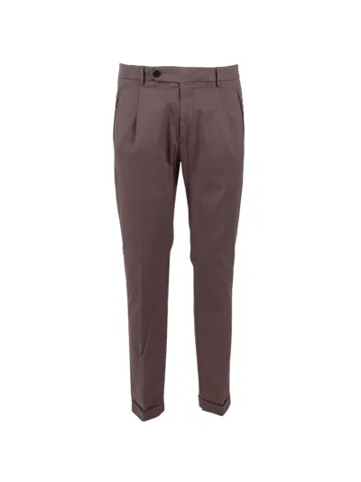 Berwich Pleated Tailored Trousers In Brown
