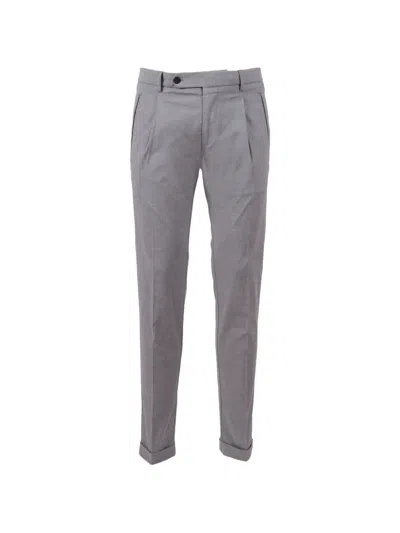 Berwich Pleated Tailored Trousers In Gray