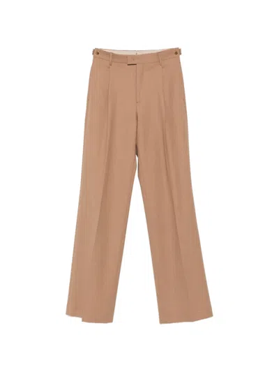 Berwich Pleated Tailored Trousers In Nude