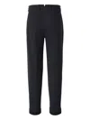 Berwich Wool Cargo Trousers In Blue