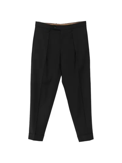 Berwich Pleated Trousers In Black