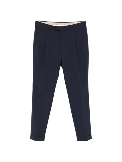 Berwich Pleated Trousers In Blue
