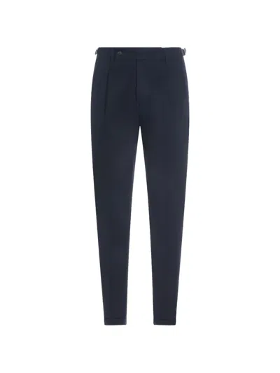 Berwich Pleated Trousers In Blue