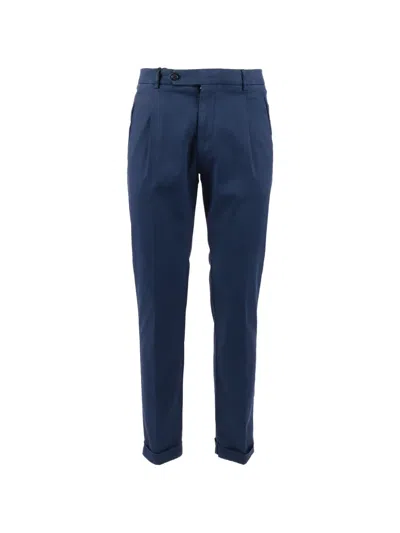 Berwich Pleated Trousers In Blue