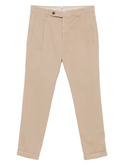 Berwich Pleated Trousers In Neutral