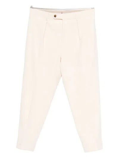 Berwich Pleated Trousers In Neutral