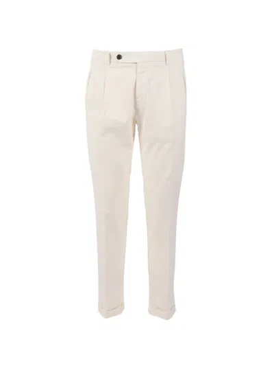 Berwich Pleated Trousers In White