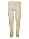 Berwich Pleated Trousers In Nude