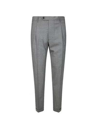 Berwich Pleated Turn-up Trousers In Multi