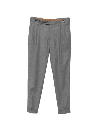 Berwich Pleated Wool Trousers In Pink