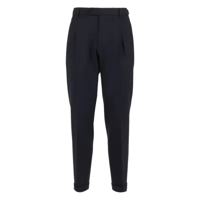 Berwich Pleated-front Trousers In Black