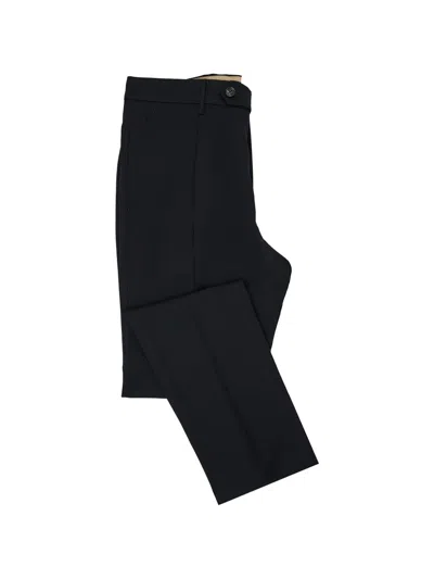 Berwich Pressed-crease Tailored Trousers In Black