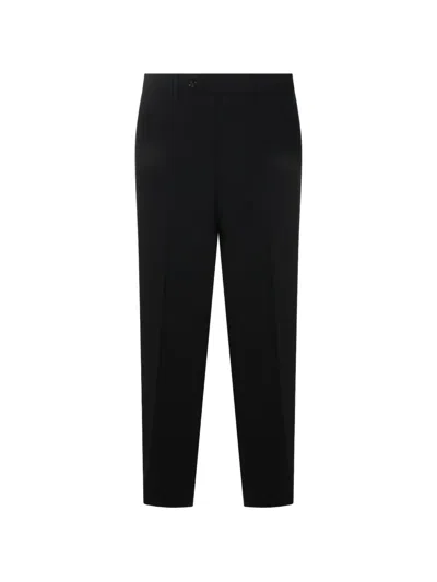 Berwich Pressed-crease Trousers In Black