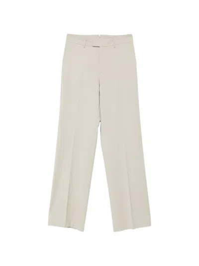 Berwich Pressed-crease Trousers In Neutral