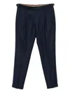 Berwich Pleated Tailored Trousers In Blue