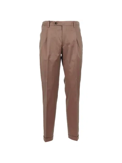 Berwich Retrolong Pleated Tailored Trousers In Animal Print