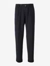 Berwich Oversize Fit Pants In Black