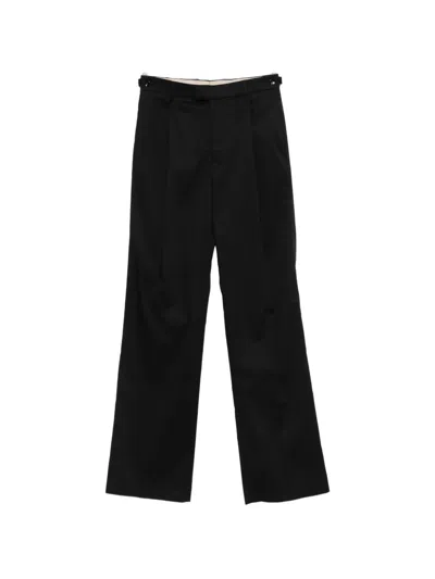 Berwich Simona 1p Pleated Trousers In Black