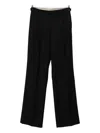 Berwich Simona Pleated-front Trousers In Black