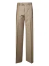 Berwich Wide-leg Straight-leg Cashmere Wool Trousers In Gold