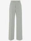 Berwich Stretch Cotton Blend Pants In Green
