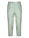 Berwich Striped Tailored Trousers In Green