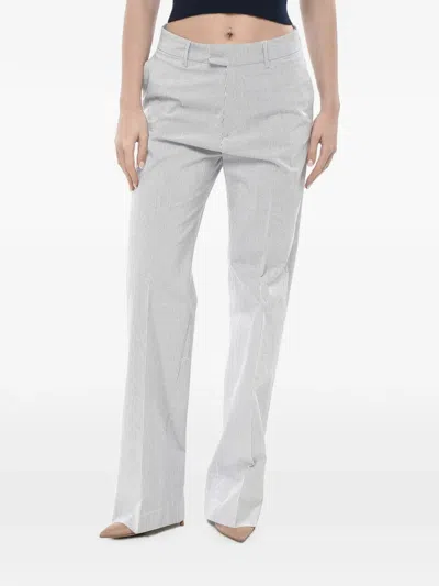 Berwich Stripe-pattern Trousers In Gray