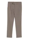 Berwich Relaxed Oversized Tailored Pants In Brown