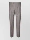 Berwich Tailored Trousers With Belt Loops And Cuffed Hem