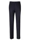 Berwich Tailored Wool Pants With Straight Leg In Blue